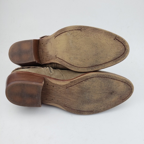 Sam Edelman Taupe Leather Ankle Boots Size 8.5 M - Picture 8 of 8